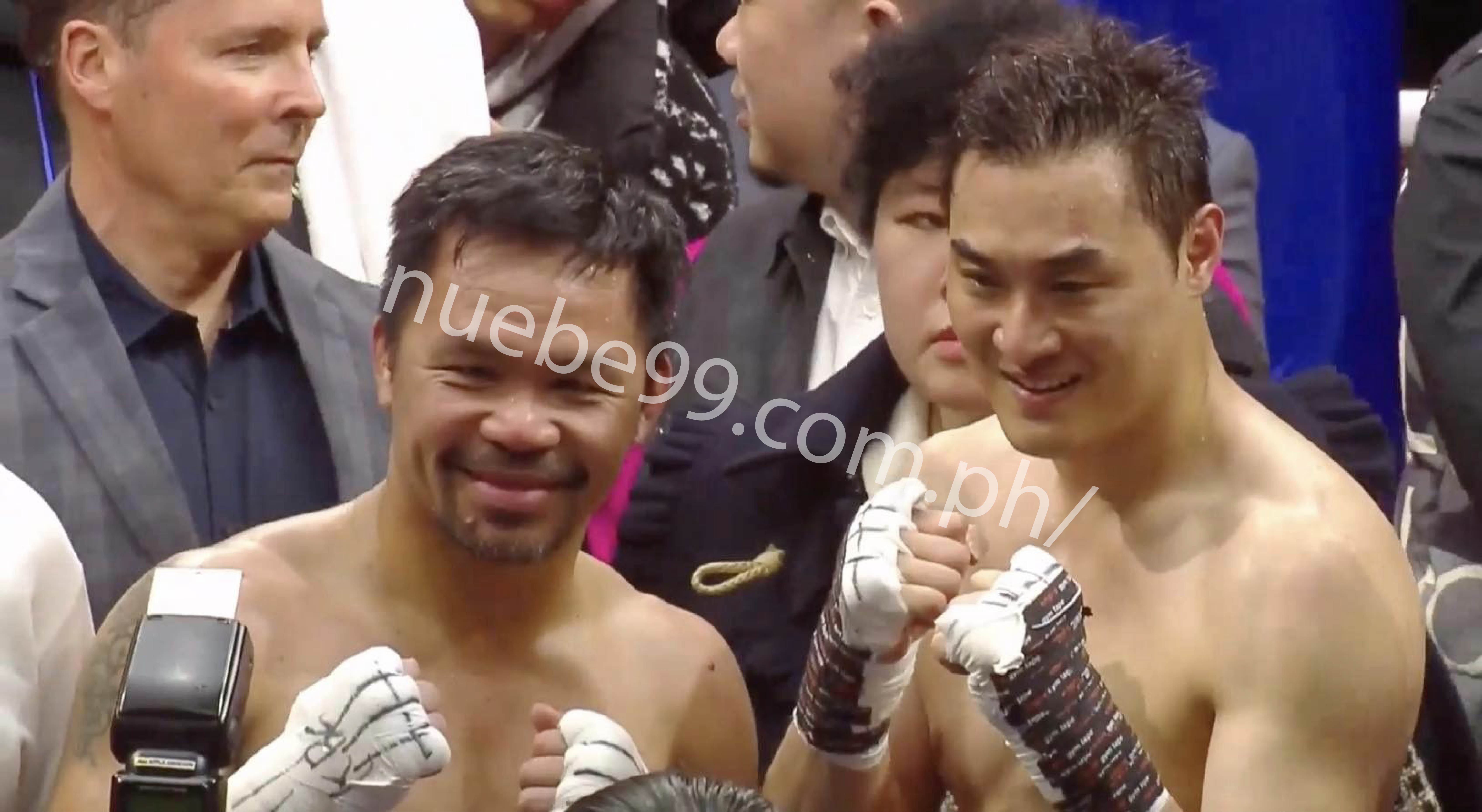Pacman Manny with another boxer